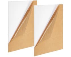 2 Stuks 30x20cm Witte Acrylaatplaten, 3mm Dikke Acrylaatbladen voor Modelbouw, Decoratie en DIY Projecten
