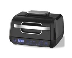 Seth Select Elektrische heteluchtfriteusegrill, Grill, Hetelucht Friteuse, Airfryer, 8-in-1 met een capaciteit van 6 liter, Aanraakbediening