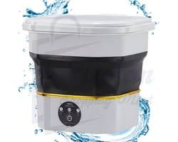 Mini Opvouwbare Wasmachine 6L – Draagbare Reis Wasmachine voor Kleding & Ondergoed – Compact & Energiezuinig – Ideaal voor Camping & Kleine Wasjes – camping wasmachine – centrifuge – kleine wasmachine – mini wasmachine met centrifuge – 76867