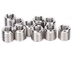 Set van 10 Draadinvoeren M8 x 1.25 mm en Pluggen M12 x 1.75 mm voor Draadreparatie en Conversie