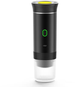 1stuk - Draagbaar koffiezetapparaat - 3-in-1 elektrisch koffiezetapparaat - Mini koffiemachine - geschikt voor koffiecapsules en gemalen koffie - ondersteunt koud zetten en verwarmen - koffieliefhebbers - zwart — thumbnail 1