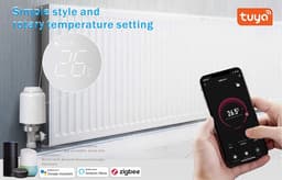 Zigbee Thermostaat Klep - Radiatorregelaar Slim - Energie Besparen - Wekelijks Programmeerbaar - 58.4x58.4x97mm - Wit — thumbnail 5