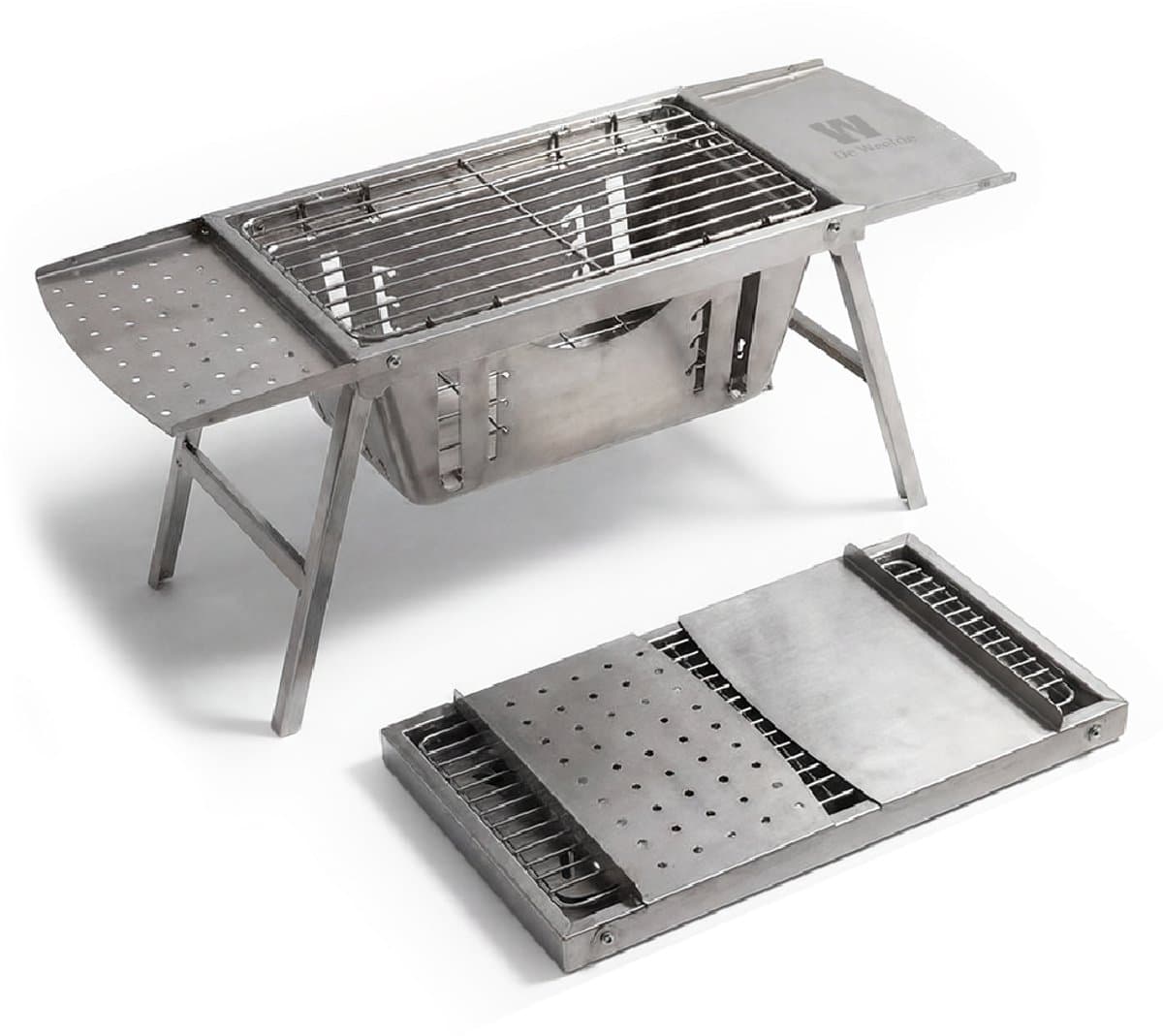 De Weele camping BBQ houtskool - kleine opvouwbare en draagbare mini barbecue - tafel BBQ / tafelbarbecue - tafelmodel — afbeelding 1