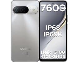 DOOGEE B10 4G - Robuuste smartphone - Robuuste telefoon - 48GB RAM + 256GB ROM (2TB/TF) - 6,63 inch FHD 120Hz - 7600mAh/33W - IP68/IP69K waterdicht - Helio G100 - Android 16 - NFC - Vingerafdruk - Gezichtsherkenning