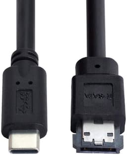 USB-C naar Power Over eSATA Adapter voor HDD SSD ODD Converter — thumbnail 1