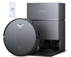 Ecovacs Deebot X11 Pro Omni Robotstofzuiger - 19.500 Pa - PowerBoost Snelladen - OZMO Roller Dweil - ZeroTangle 3.0 Anti‑Haarwikkel - AI Vlekdetectie 2.0 - TruePass 4WD Klim - Voor Harde Vloeren En Tapijt - Zwart - 1000ml Schoonmaakmiddel