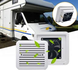 Dailygoods - Dailygoody - Ventilator - Ventilatie - Waterdicht - Wit - Geluidsarm - Ideaal voor caravan en camping - Slaapkamer en woonkamer — thumbnail 5
