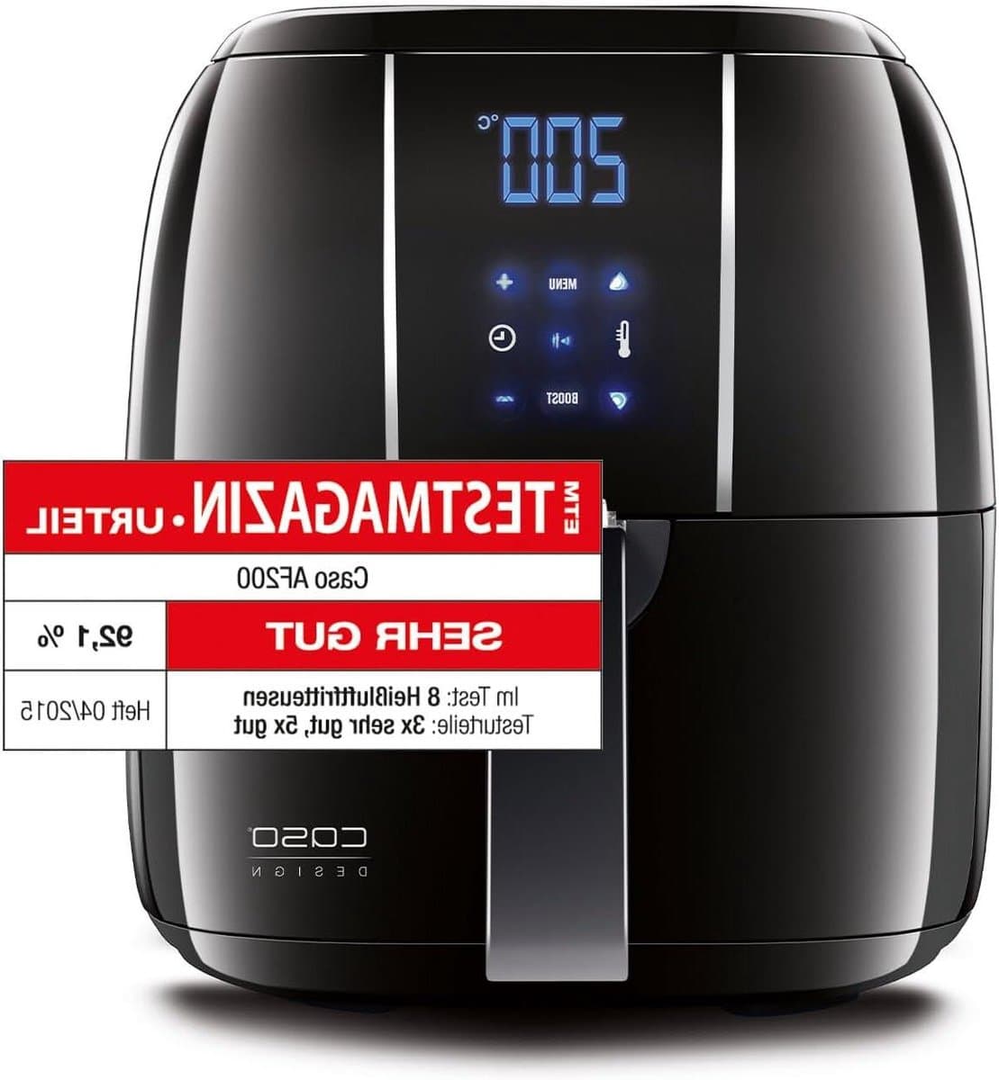 Heteluchtfriteuse - Mini oven - Gezond Frituren - 6 Programma's - 3 Liter - Zwart — afbeelding 1