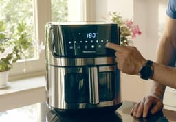 Smart Air Friteuse - Heteluchtpan - Gezond Koken - Wifi Bediening - 65 Liter - Zwart — thumbnail 5