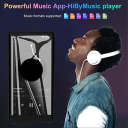 64GB MP3-speler met Bluetooth, 2,4 GHz / 5 GHz wifi en Bluetooth 5.0, muziekspeler voor Android 12, ingebouwde microfoon, 16 MP camera, 4,99 inch touchscreen, FM-radio en e-reader — thumbnail 2
