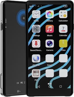 64GB MP3-speler met Bluetooth, 2,4 GHz / 5 GHz wifi en Bluetooth 5.0, muziekspeler voor Android 12, ingebouwde microfoon, 16 MP camera, 4,99 inch touchscreen, FM-radio en e-reader — thumbnail 1
