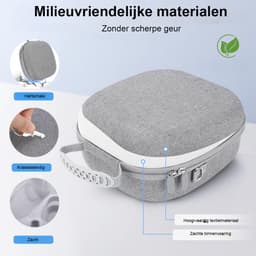 Hard Draagbare Travel Case voor VR Headset - Beschermhoes voor Gaming Headset met Touch Controllers en Accessoires - Opbergdoos voor Reizen en Veilig Transport - Compatibel met VR Headset en Elite Strap - Zwart — thumbnail 2