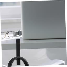 Koptelefoonhouder Set - Hoofdtelefoon Ophangsysteem - Ruimte Opbergen - Stevig Ijzeren Materiaal - 95 x 6 x 96 cm - Zwart — thumbnail 2