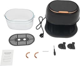 Heteluchtfriteuse - Airfryer - Gezond Koken - Met Kijkvenster - 4 Liter - Zwart — thumbnail 6