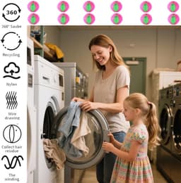 Pet Hair Remover Wasmachine 12 Stuks Wasballen - Lint Verwijderaar - Hondenharen - Kattenharen - Herbruikbaar - Effectieve Wasmachine Accessoires — thumbnail 4