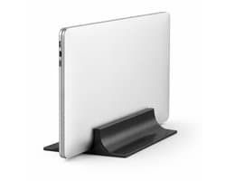 Standaard Laptop – Verticale Laptop Houder Bureau – Ruimtebesparend Design – Geschikt voor MacBook, Notebook & Tablet – Zwart