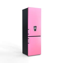NUNKI LARGEH2O-FBUB / Combi Bottom Koelkast, E klasse, 268l, Waterdispenser, Bubblegum Pink, Satin (FRONT only) — thumbnail 3