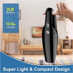 Draadloze Handstofzuiger - Draagbaar Apparaat - Auto Interieur Reinigen - Krachtige Zuigkracht - 0.5L Capaciteit - One Color — thumbnail 4