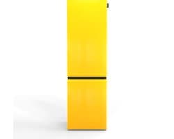 NUNKI LARGECOMBINF-FYELL / Koel-vriescombinatie, D Klasse, 253l, Lucid Yellow, Gloss (FRONT only)