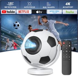Mini Beamer WK Editie - Voetbal Beamer - Alles-in-één Smart TV Projector - 2026 model - Android TV Besturingssysteem - WiFi & Bluetooth - 4k support - Beamer - Home Cinema — thumbnail 1