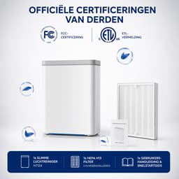Luchtreiniger met HEPA Filter - App & Alexa Bediening voor Grote Ruimtes — thumbnail 4