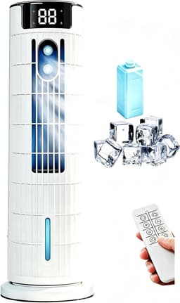 Mobiele Airco - Persoonlijke Koeler - Ruimte Koelen - 3-in-1 Functie - 800 ml Tank - Wit — thumbnail 1