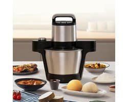 Keukenmachine - Stampmachine - Maaltijden Bereiden - 1000W Motor - 6L Capaciteit - Zilver