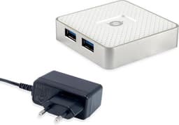 USB Hub - Poorten Uitbreider - Extra Apparaten - Vier Poorten - USB 3.0 - Zwart — thumbnail 1