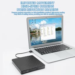 Externe Schijf - Optische Drive - Data Archiveren - Dubbele Interface - USB 3.0 Type C - Zwart — thumbnail 4