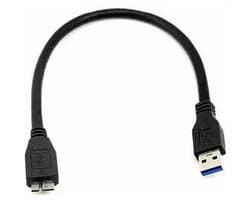Oneay Draagbare harde schijfkabel met MicroUSB 3.0 B-interface, geschikt voor externe harde schijven van 2,5 inch met een capaciteit van 4 TB of minder, voor snelle lees- en overdrachtssnelheden.