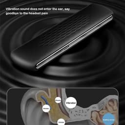 Compacte Bluetooth-luidspreker, geschikt voor gebruik in de zak, met botgeleidingstechnologie, muziekdoosje voor onder het kussen, en een slaaphulpmiddel met witte ruis, zwart. — thumbnail 5