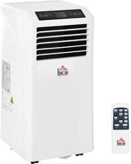 3-in-1 Mobiele Airco - Draagbare Airconditioner - 3-in-1 Koelen, Ontvochtiger & Ventilator - 9000 BTU - voor 12-28 m² - met Afstandsbediening & 24-uurs Timer - Wit — thumbnail 1