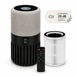 ZUKI Luchtreiniger met HEPA 13 Filter – Tegen Hooikoorts & Allergie – Fluisterstil (28dB) – Voor Slaapkamer – Tot 25m² – CADR 125 m³/u – Met Afstandsbediening — thumbnail 1