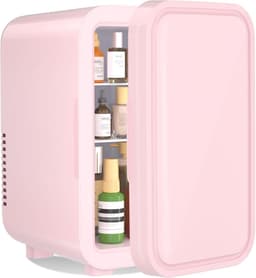 Mini Koelkast 6 L - Draagbare Koelbox voor 8 Blikjes met AC en DC Aansluiting - Compacte Koelkast voor Slaapkamer, Kantoor, Auto, Dranken en Skincare — thumbnail 1