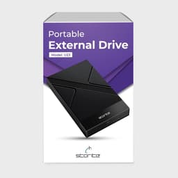 Externe Harde Schijf - Draagbare Opslag - Bestanden Opslaan - Supersnelle Type-C - 320GB Capaciteit - Zwart — thumbnail 3
