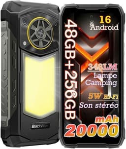 Robuuste Smartphone - Blackview Rock 5 - 48GB RAM - 256GB ROM - 20000 mAh - 6,78" 120Hz - Android 16 - Nieuwe telefoons 2026 - Zwart — thumbnail 3