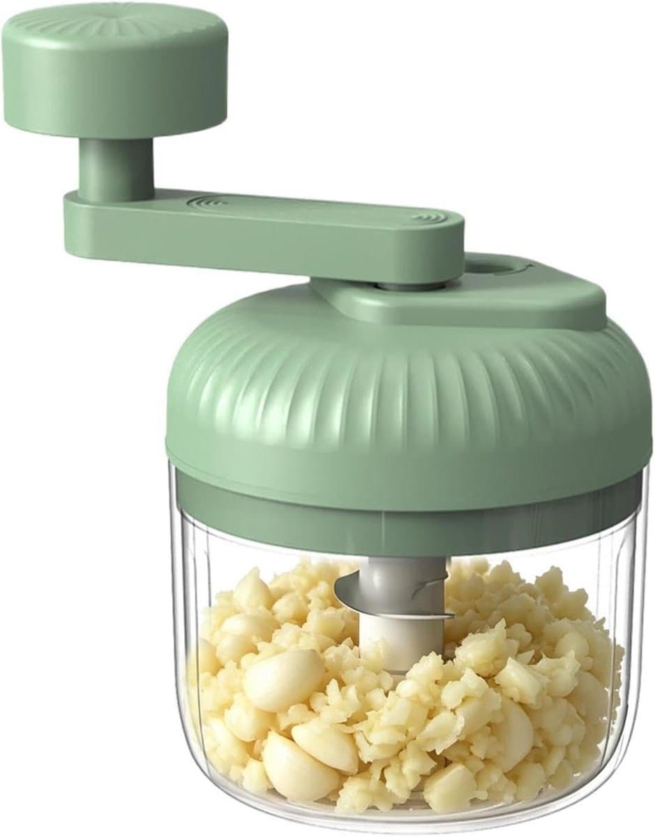 Handmatige Voedselhakker - Keuken Gereedschap - Maaltijd Voorbereiden - 3 Snelheden Instelbaar - 15x10x15 cm - Groen — afbeelding 1