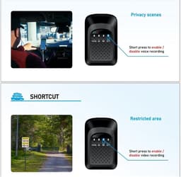 Mini Dashcam - Auto DVR - Veilig Rijden - Live Stream - 1080p HD - Zwart — thumbnail 3
