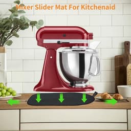 Keukenmachine Glijplank - Mixer Verplaatsen - Gemakkelijk Keukenwerk - Gladde Onderkant - 4.5-5Qt Mat - Zwart — thumbnail 2