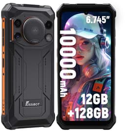 FOSSiBOT F110L Robuuste Smartphone - 12GB RAM - 128GB ROM - 10000 mAh - 6,745 inch HD+ IPS Scherm - IP68 Waterdicht Outdoor Telefoon - Android 15 - GPS,NFC,Face ID,OTG - Oranje — thumbnail 1
