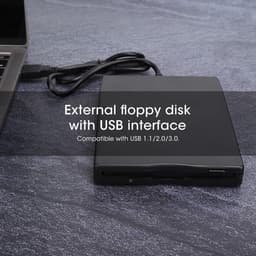 Externe Floppy Drive - 3.5 Inch Lezer - Oude Disks Lezen - Plug and Play - 3.5 Inch - Zwart — thumbnail 2