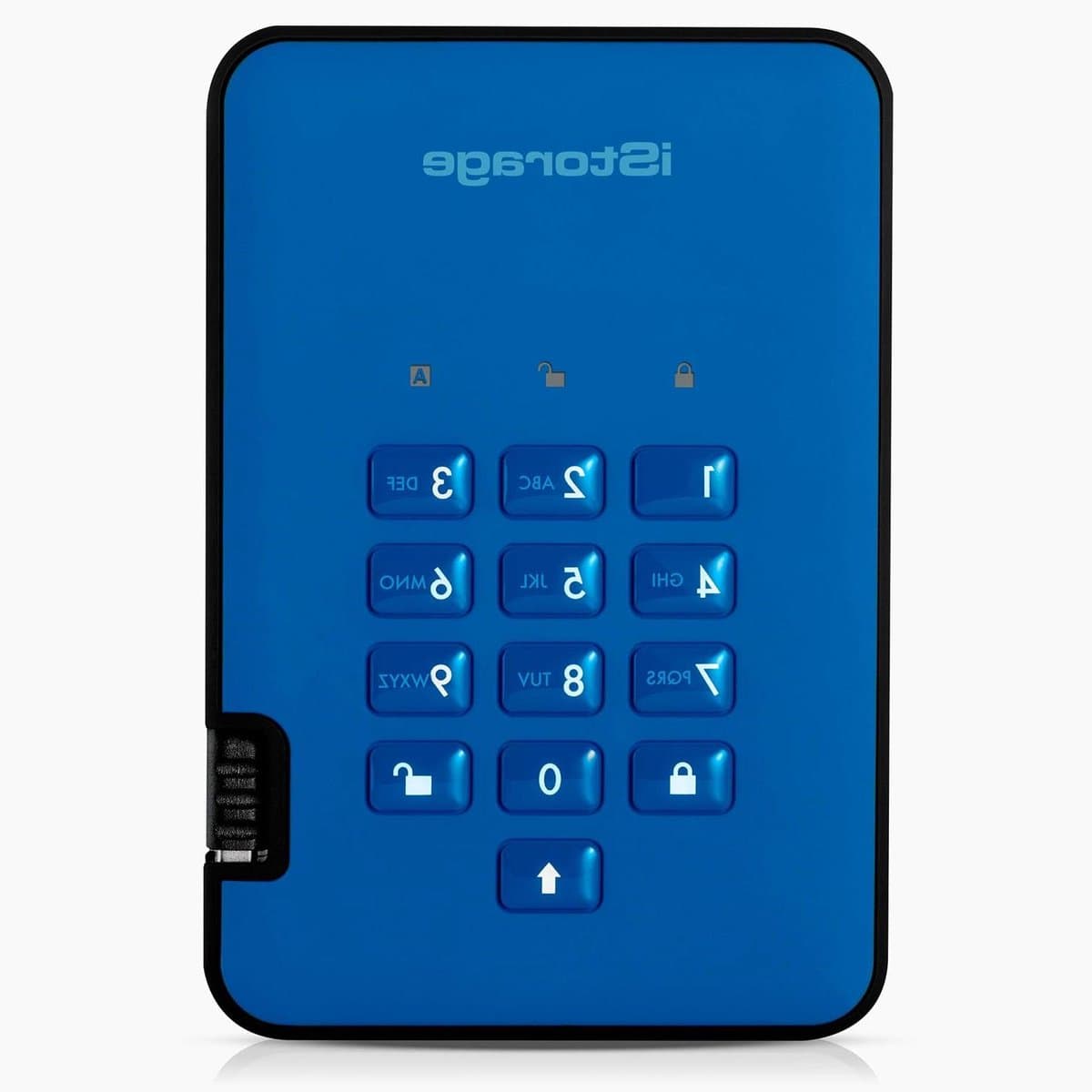 Externe SSD - Draagbare Opslag - Veilig Data Opslaan - Hardware Encryptie - 128GB - Blauw — afbeelding 1