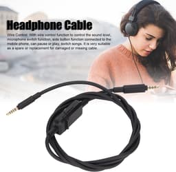 Store_8 - Headsetkabel - Vervangend koptelefoonsnoer - Zwart - 3,5 mm aansluiting - Geschikt voor Beyerdynamic 300 2e generatie - 1,3 m — thumbnail 4