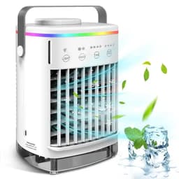 Draagbare Airco met 4 Snelheden - Luchtkoeler voor Slaapkamer, Auto en Camping - USB-Voeding - 1 Stuk — thumbnail 1