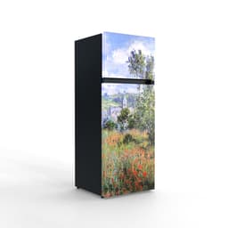 NUNKI MEDIUM-FMONE / Dubbel-Deurs Koelkast, E Klasse, 206l, Claude Monet - Zicht op Vétheuil, Satin (FRONT only) — thumbnail 4