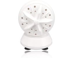 Mini Wasmachine voor Thuisgebruik met Dubbele Turbine, 4 Instelbare Modi en Efficiënte Reiniging voor Emmer, Wasbak en Handwas