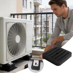 Airconditioner Trillingsdemper,4 stuks Rubberen Dempingsmatten,Vibratiedempende pads | voor loopband, was-droger, koelkast, vriezer, wasmachine, luchtcompressoren, — thumbnail 2