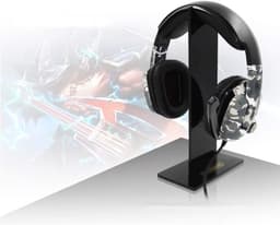 Hoofdtelefoonstandaard - Headset houder - Bureau organiseren - Stabiele basis - 1 stuk - Roze — thumbnail 2