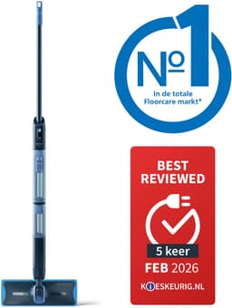 Philips OneUp Elektrische Dweil 5000 series XV5113/01 - Dweilsysteem - Vloerreiniger - Vuil water opzuigen - 2 standen - 70min dweilen - Geen emmer nodig — thumbnail 1