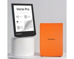 PocketBook Verse Pro Azure e-reader – Inclusief Oranje Hoesje (shell cover) – Voordeelbundel